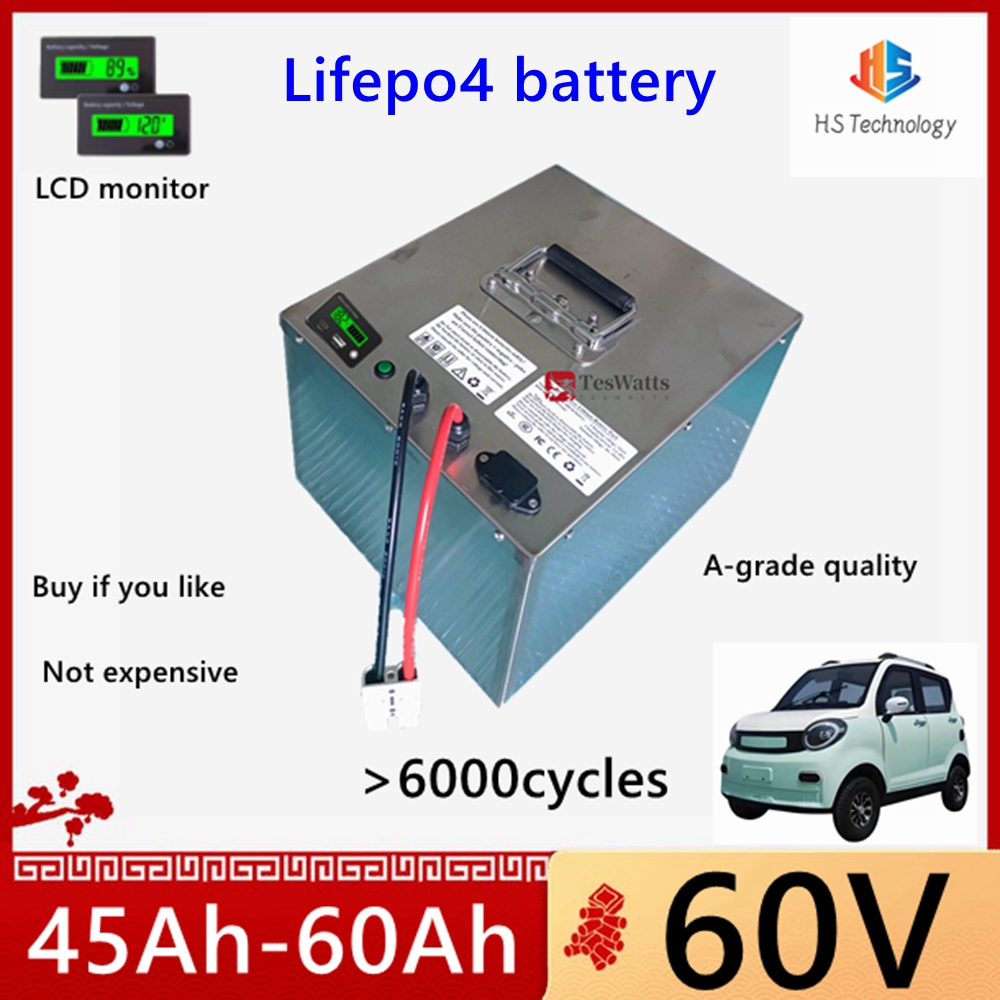 60V 50Ah Electric Scooter Battery - Bateria de Lítio HS Lifepo4 60V