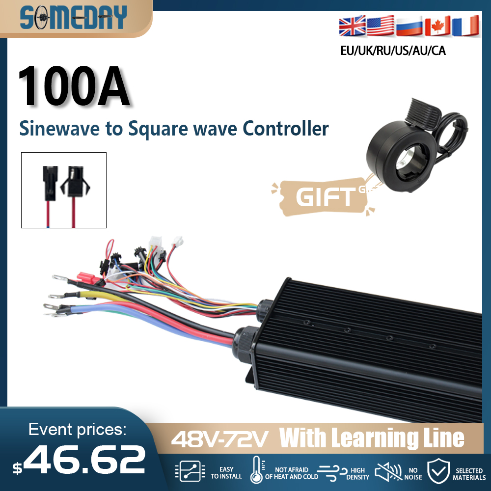 72V 100A Sabvoton Controller - Controlador de Motor Sem Escovas 48V-72V