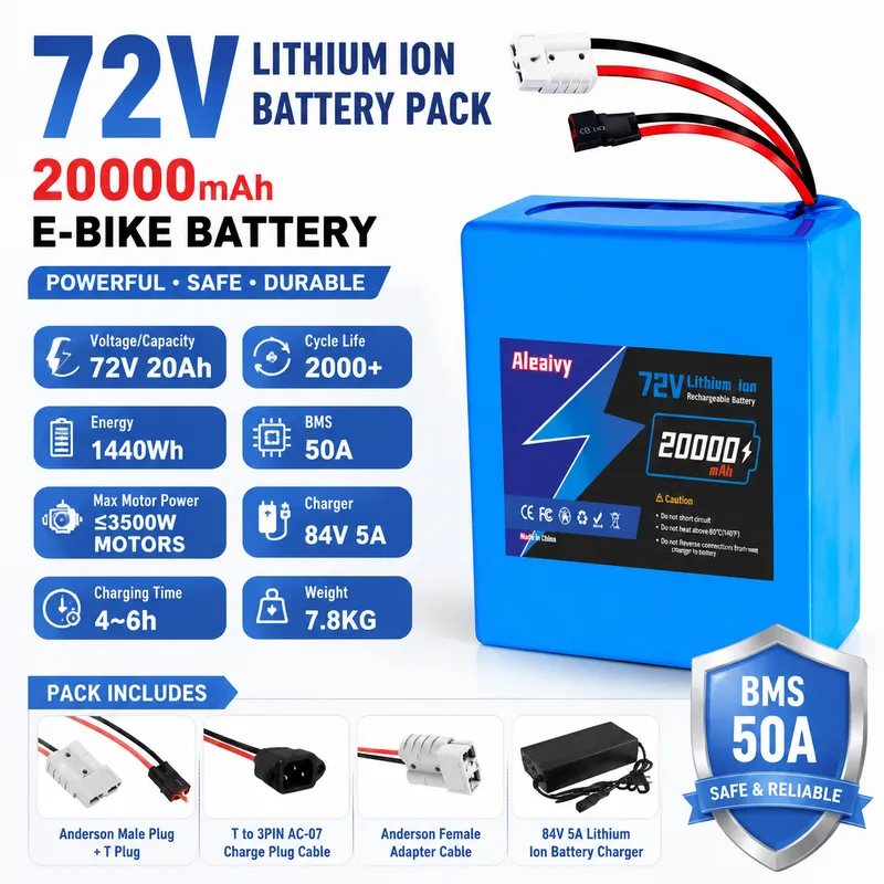 72V 40Ah Lifepo4 Battery Pack - Bateria de Lítio 72V 84V 20S4P