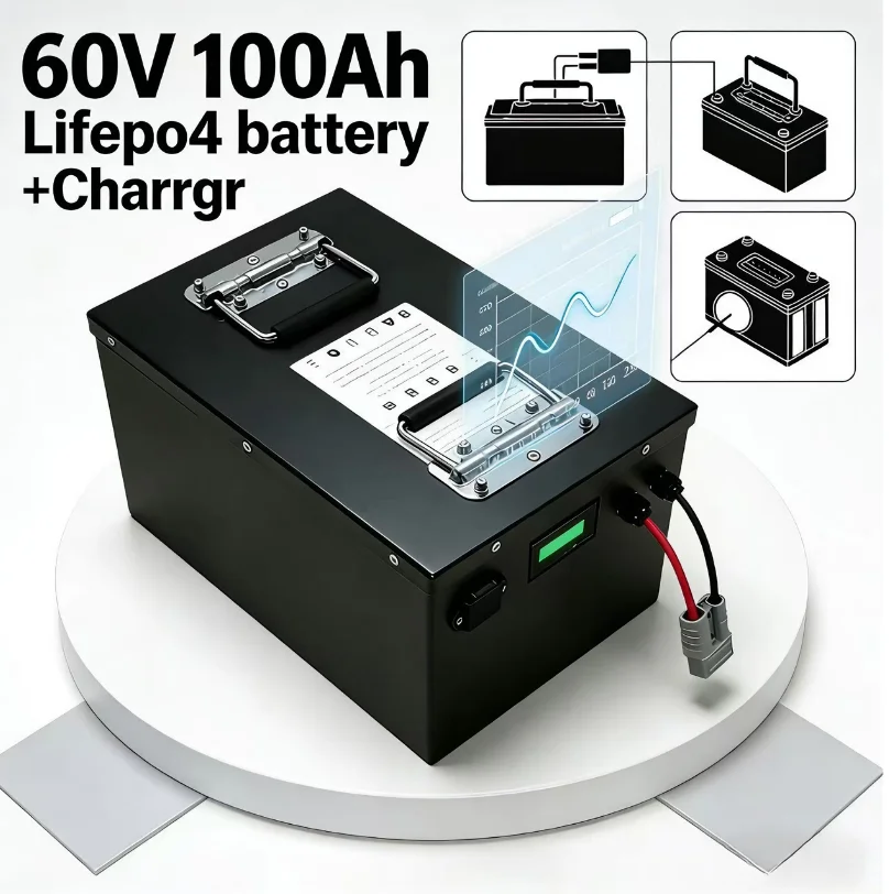 Bateria LiFePO4 60V 100Ah/120A - 72V 40Ah Lifepo4 Battery Pack avaliação e preço