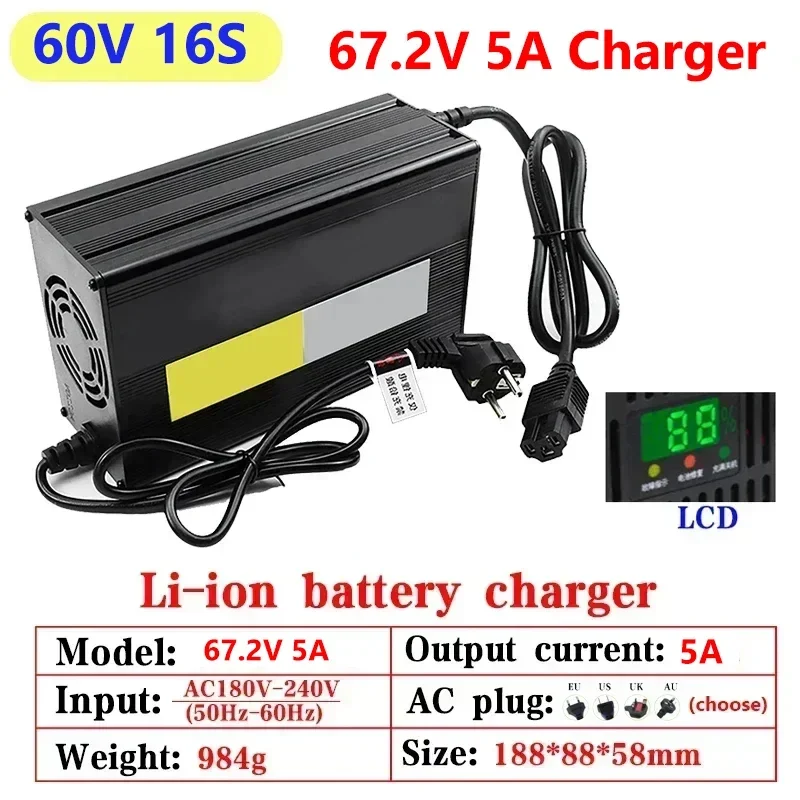 Carregador de bateria de lítio - 84V 20A Smart Charger avaliação e preço